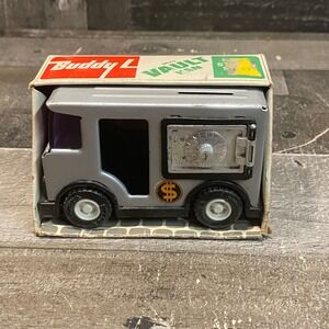 Vintage Buddy L Brute Vault Van Armored Truck Bank Steel Toy 4933 Made in Japan